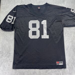 Vintage 90s Oakland Raiders Tim Brown 81 Jersey Mens 2XL Nike Football Black NFL